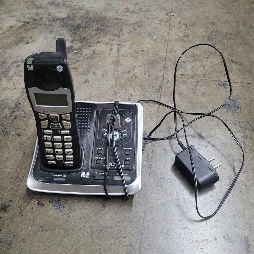Cordless Phone with Base and Charger